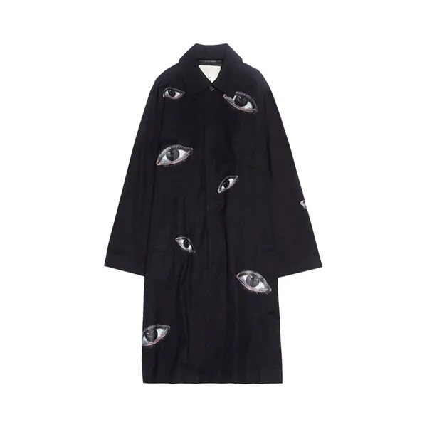 Пальто Song for the Mute Falling Eyes Mac Coat, черный