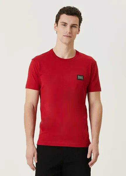 Красная футболка с логотипом Dolce&Gabbana