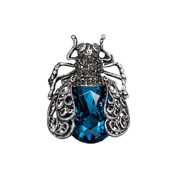 Брошь женская OTOKODESIGN 12-56210 синяя