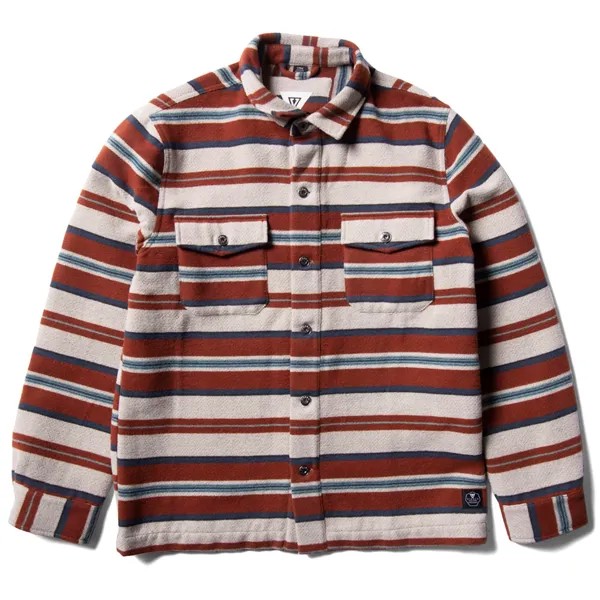 Рубашка Vissla West Coast Overshirt, цвет Barn Red
