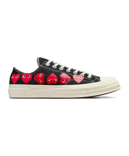 Кроссовки Chuck 70 с несколькими сердечками Comme Des Garçons, черный