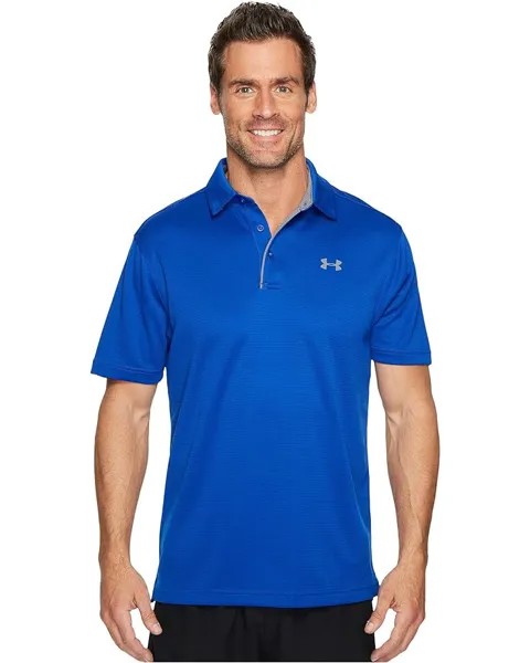 Поло Under Armour Golf Tech, цвет Royal/Graphite/Graphite
