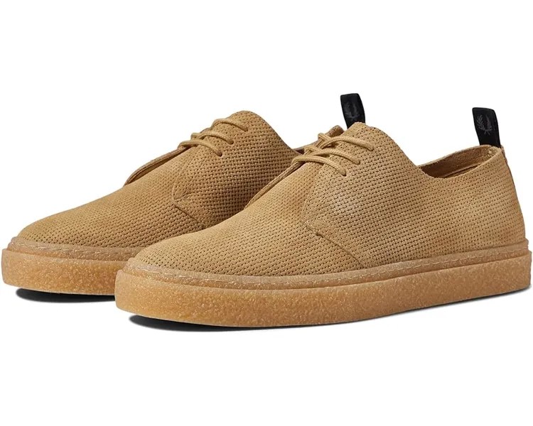 Кроссовки Fred Perry Linden Pique Embossed Suede, цвет Warm Stone
