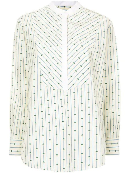 A.P.C. рубашка с абстрактным принтом