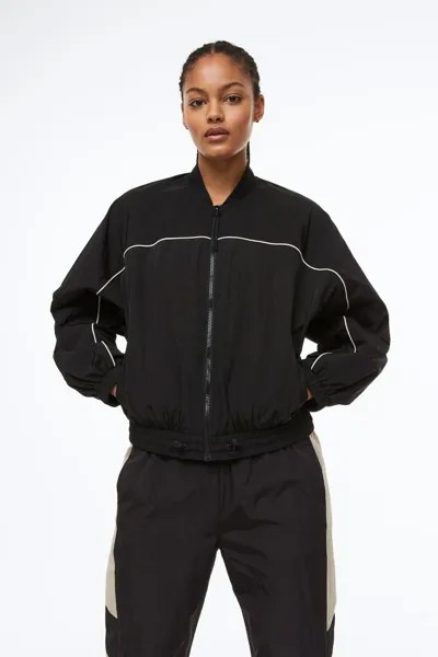 Спортивная куртка от дождя H&M, черный