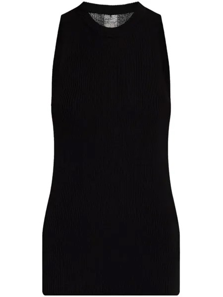 Rick Owens майка Porterville в рубчик, черный