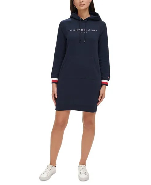 Женское платье-худи с рукавами реглан Tommy Hilfiger, синий