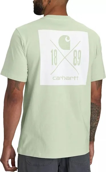 Мужская футболка Carhartt 1889 с графическим логотипом и короткими рукавами