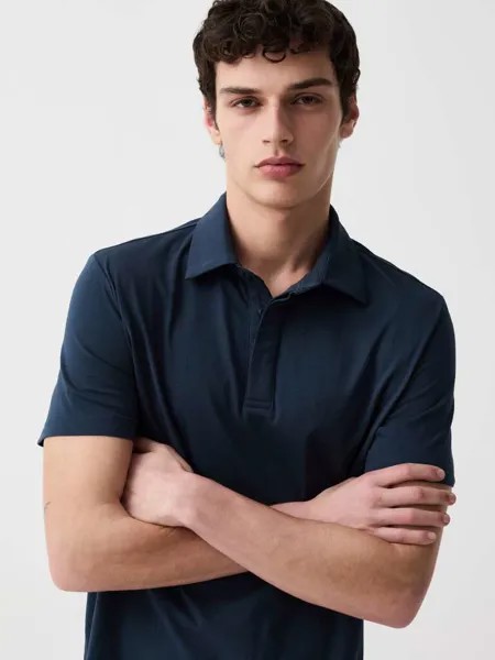 Однотонная рубашка-поло Active Ovs, цвет navy blue