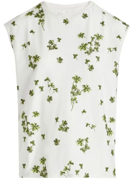 Giambattista Valli топ с вышивкой Jardin du Cap, белый