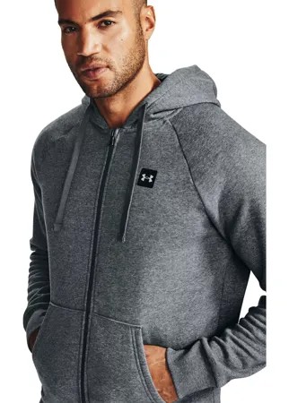 Толстовка мужская Under Armour Rival Fleece FZ Hoodie серая XS