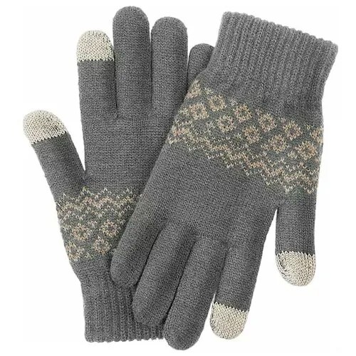 Теплые перчатки для сенсорных дисплеев Xiaomi FO Gloves Touch Screen Warm Velvet, цвет: Серый