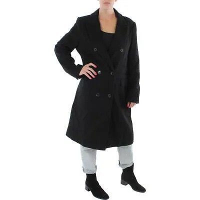 Женское черное шерстяное нарядное пальто Lauren Ralph Lauren, верхняя одежда 16 BHFO 3429