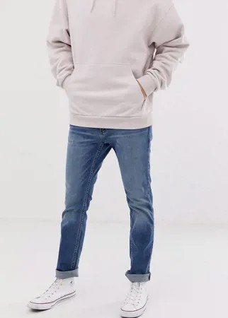 Светлые джинсы скинни Hollister-Синий