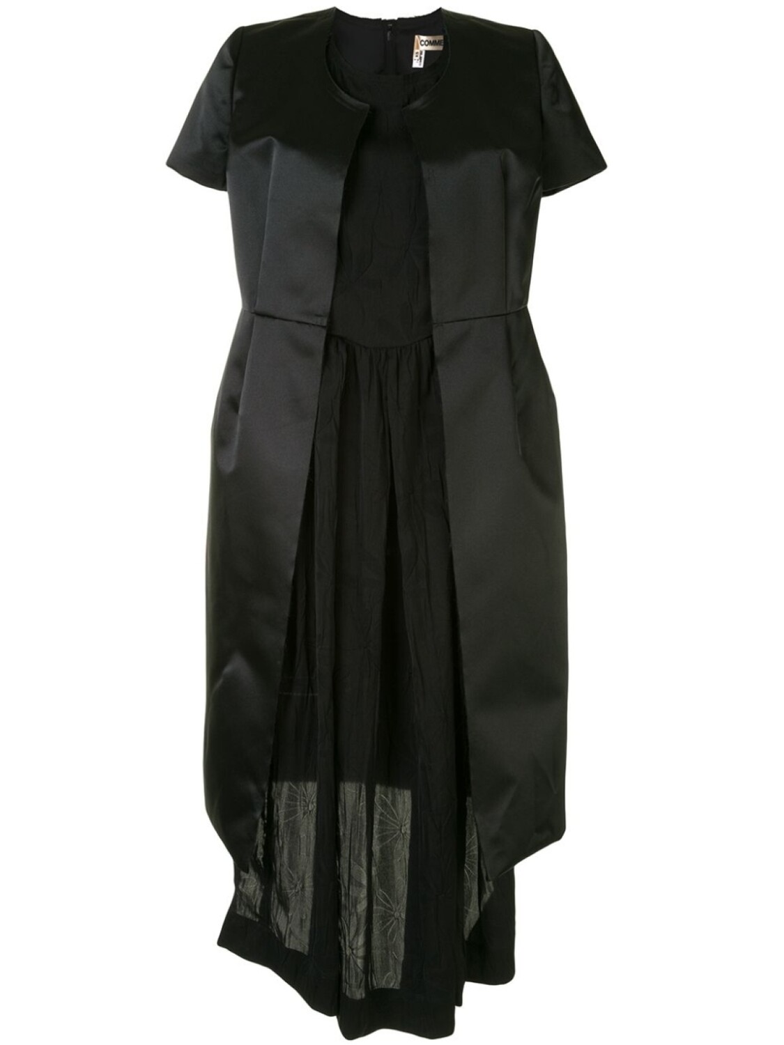 Comme Des Garçons многослойный комбинезон, черный