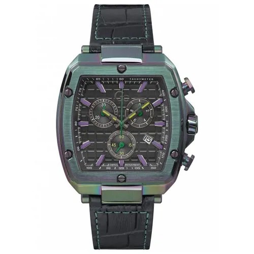 Наручные часы Gc Sport Y83009G2MF, черный, зеленый
