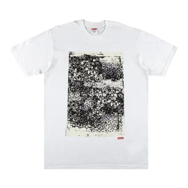 Футболка Supreme x Christopher Wool 1995 Tee 'White', белый