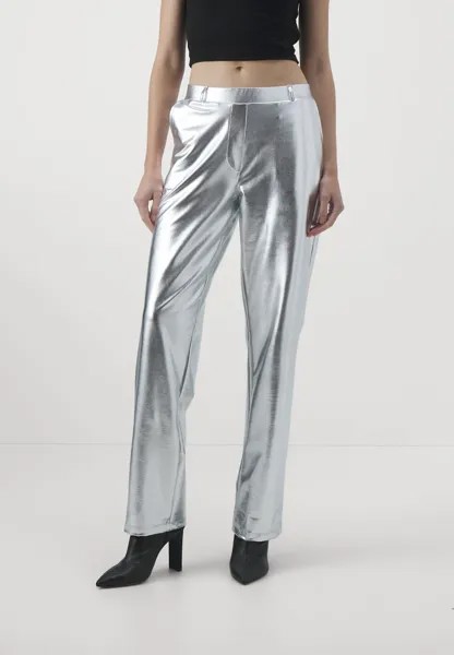 Брюки VMSILVER STRAIGHT PANTS Vero Moda, серебро