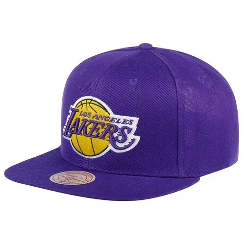 Бейсболка с прямым козырьком MITCHELL NESS 6HSSSH21228-LALPURP Los Angeles Lakers NBA, размер ONE