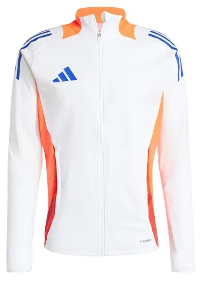 Спортивная куртка Tiro 24 Competition adidas Performance, белая, солнечно-красная