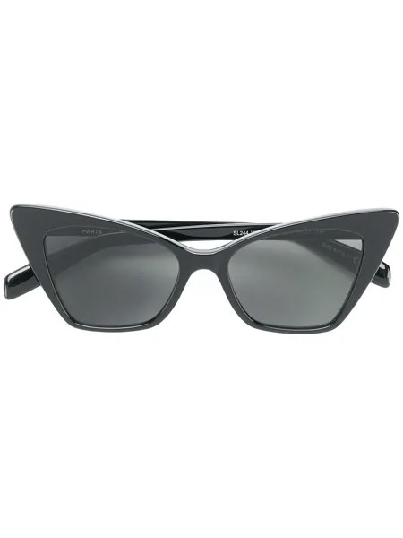 Saint Laurent Eyewear солнцезащитные очки 'кошачий глаз'