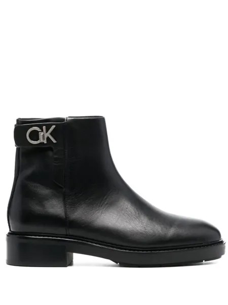 Calvin Klein ботинки с логотипом, черный
