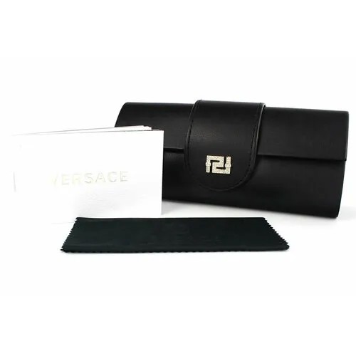 Солнцезащитные очки Versace, серый, черный