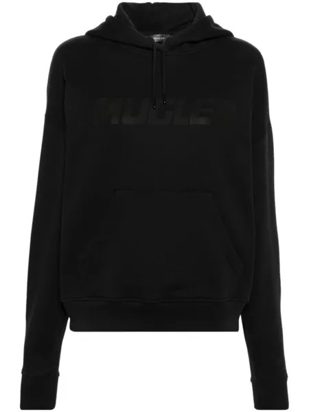 Mugler худи с логотипом, черный