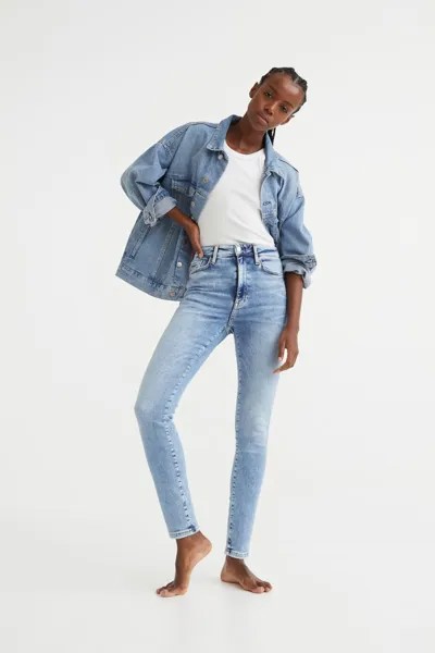 Джинсы женские H&M 0986211011 голубые 4XL (доставка из-за рубежа)