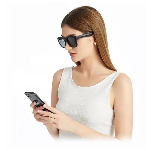 Очки ZDK солнцезащитные с Bluetooth, черные (glasses-black)