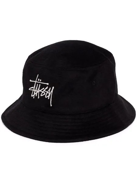 Stussy панама Fuzzy с вышитым логотипом