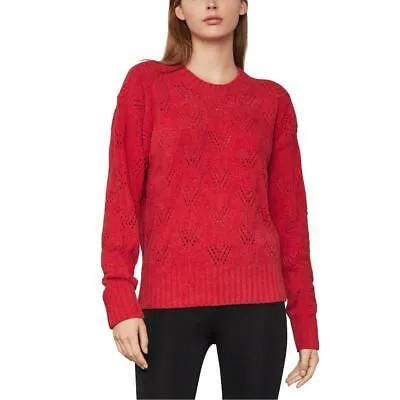 BCBGMAXAZRIA Женский красный пуловер из синели и пуантелей Топ M BHFO 8021