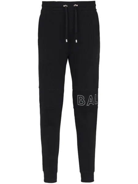 Balmain спортивные брюки с кулиской, черный