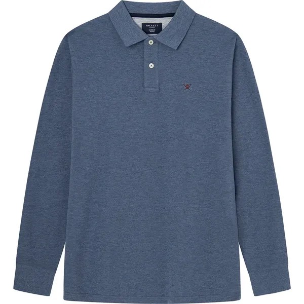 Поло Hackett Classic Fit Logo, синий