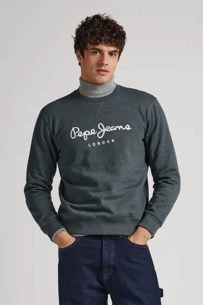 Толстовка с логотипом Pepe Jeans London, серый