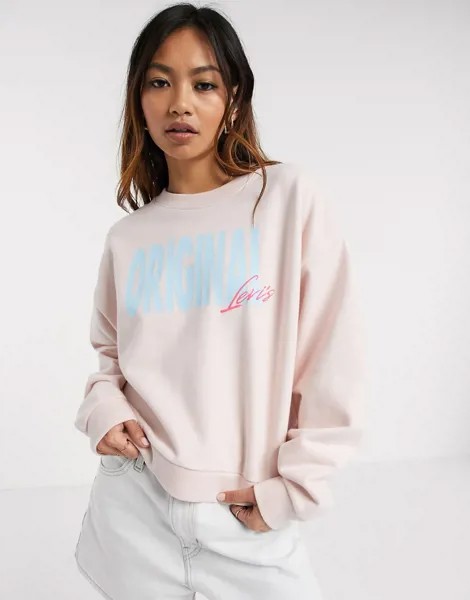 Розовый свитшот Levi's