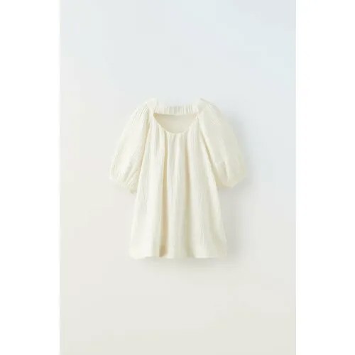 Платье Zara, размер 4-5 лет (110 cm), бежевый