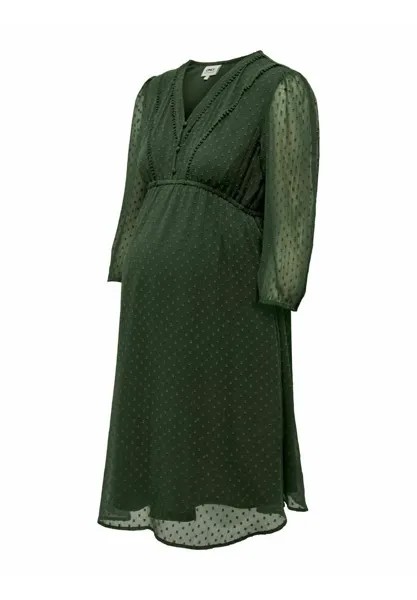 Летнее платье ONLY MATERNITY, оливковый