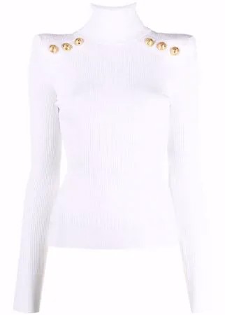 Balmain джемпер с декорированными пуговицами