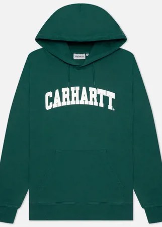 Мужская толстовка Carhartt WIP University Hooded 9.4 Oz, цвет зелёный, размер L