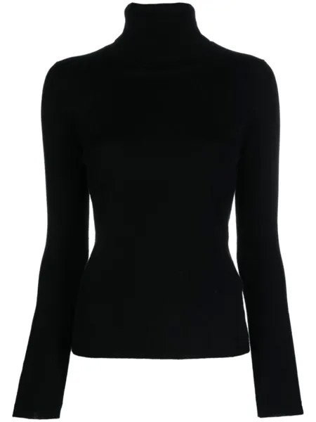 Allude кашемировый джемпер с высоким воротником, черный
