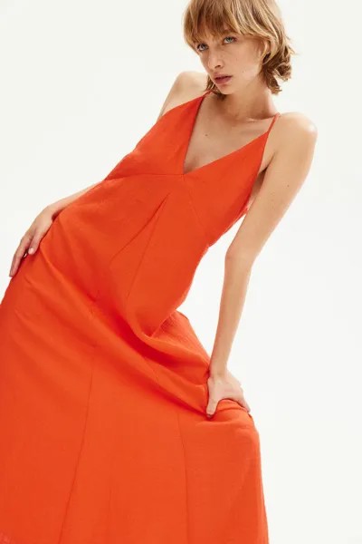 Платье-Сарафан H&M, оранжевый