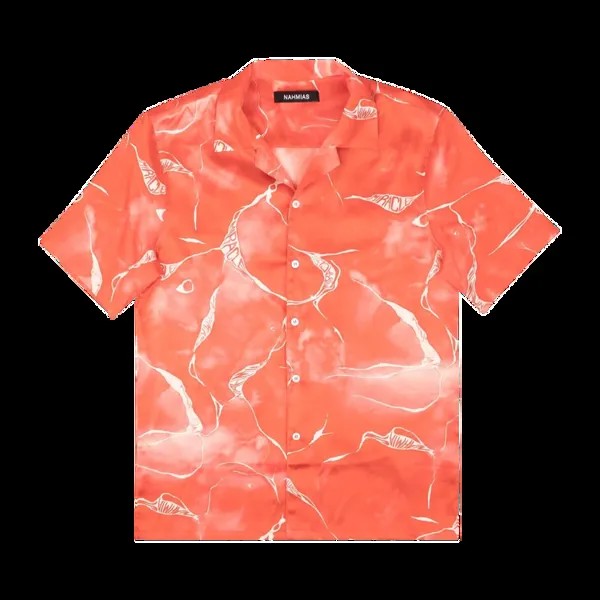 Рубашка Nahmias Miracle Tie Dye Silk 'Red', красный