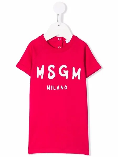 MSGM Kids футболка с логотипом