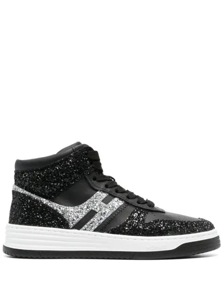 Hogan высокие кроссовки H630 Basket, черный