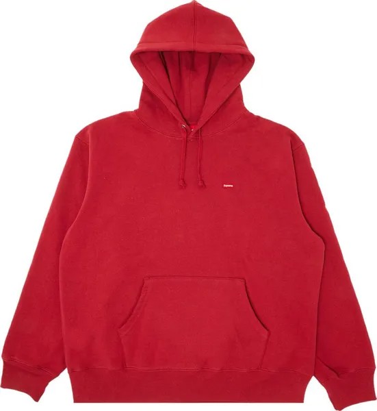 Толстовка Supreme Small Box Hooded Sweatshirt 'Dark Red', красный