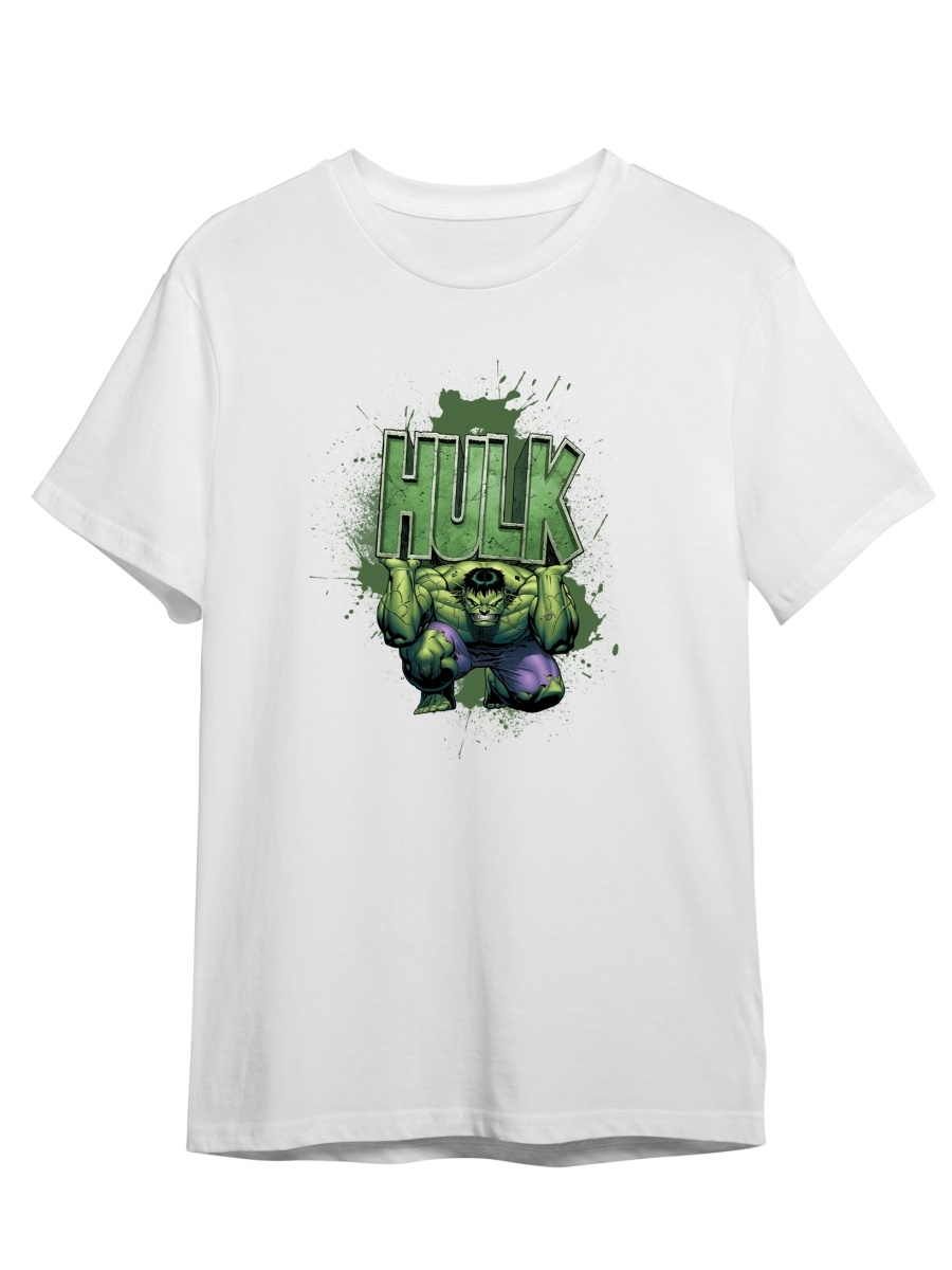 Футболка унисекс СувенирShop Hulk/Халк/Брюс Бэннер 3 белая M (46-48)