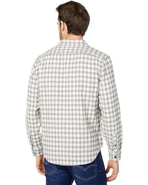 Рубашка 7 For All Mankind Double Pocket Shirt, цвет Ivory Plaid