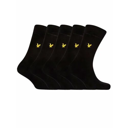 Носки Lyle & Scott LIAM, 5 пар, размер 40-46, черный