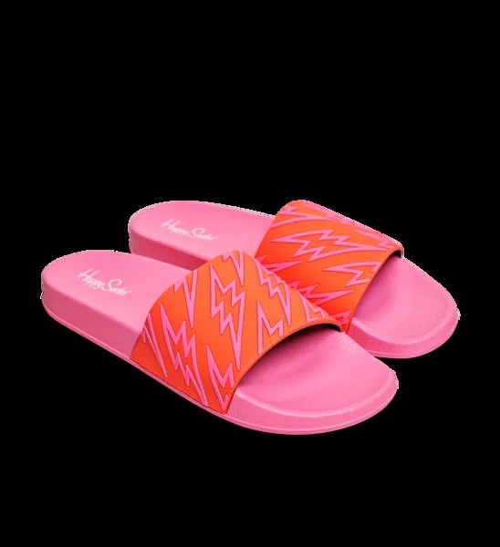 Сланцы женские Happy Socks Pool Slider Flash FLL114 розовые 40.5 EU